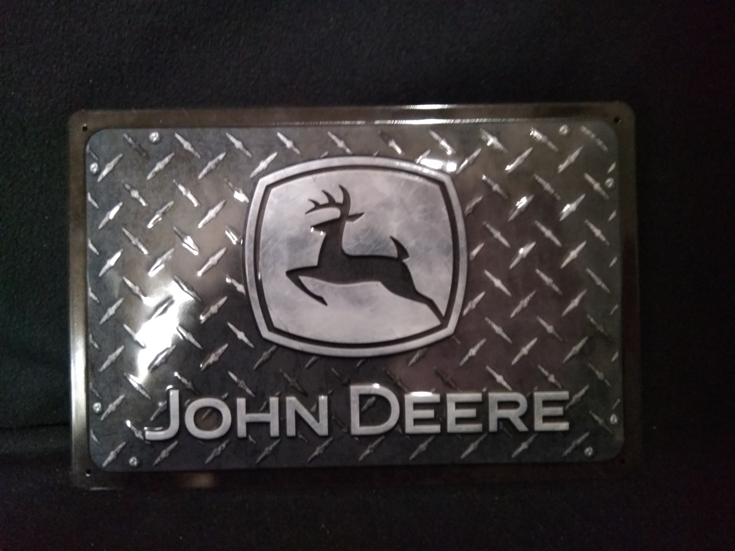 plaque vintage john deere