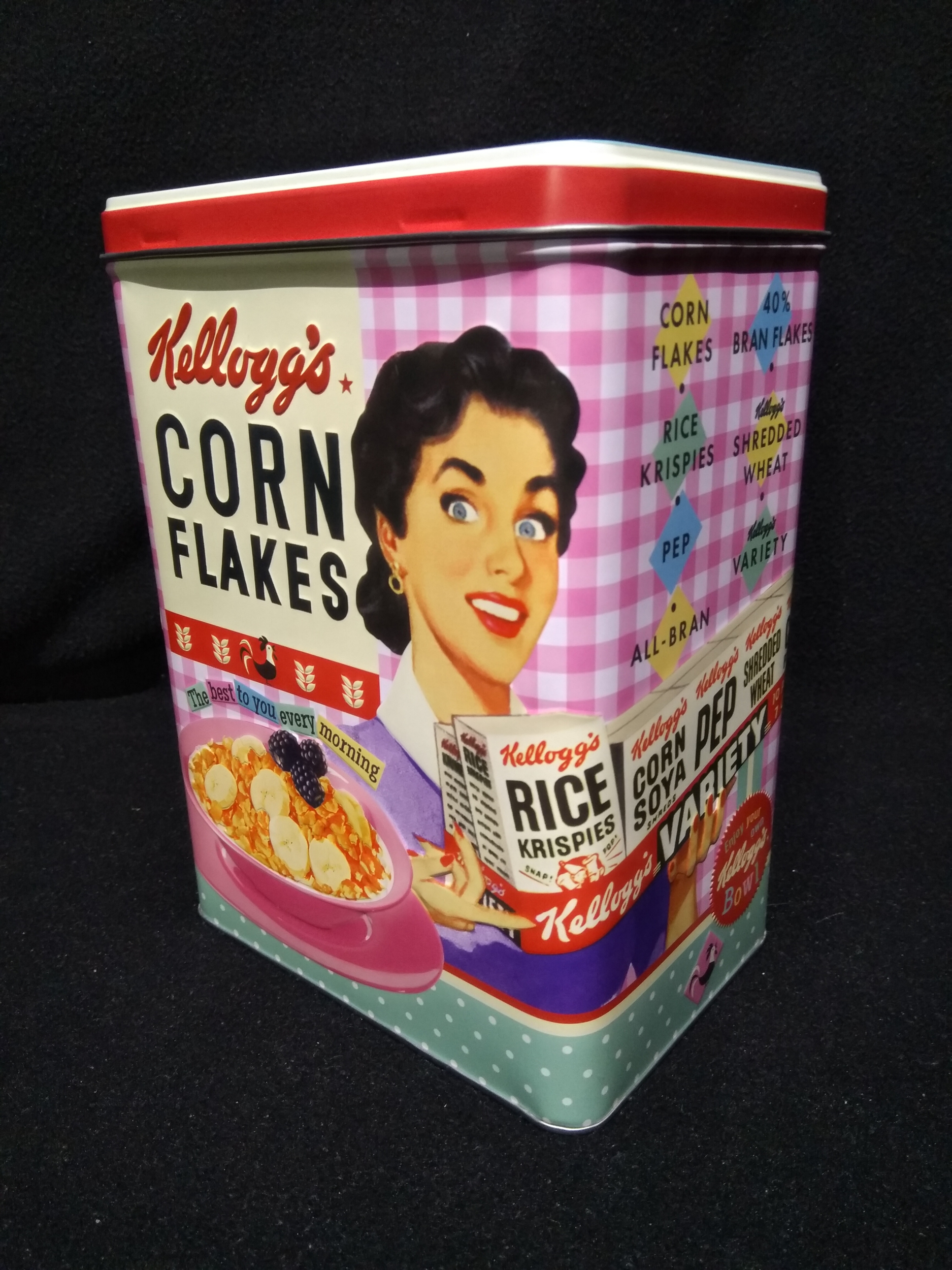 boite kelloggs vintage métal