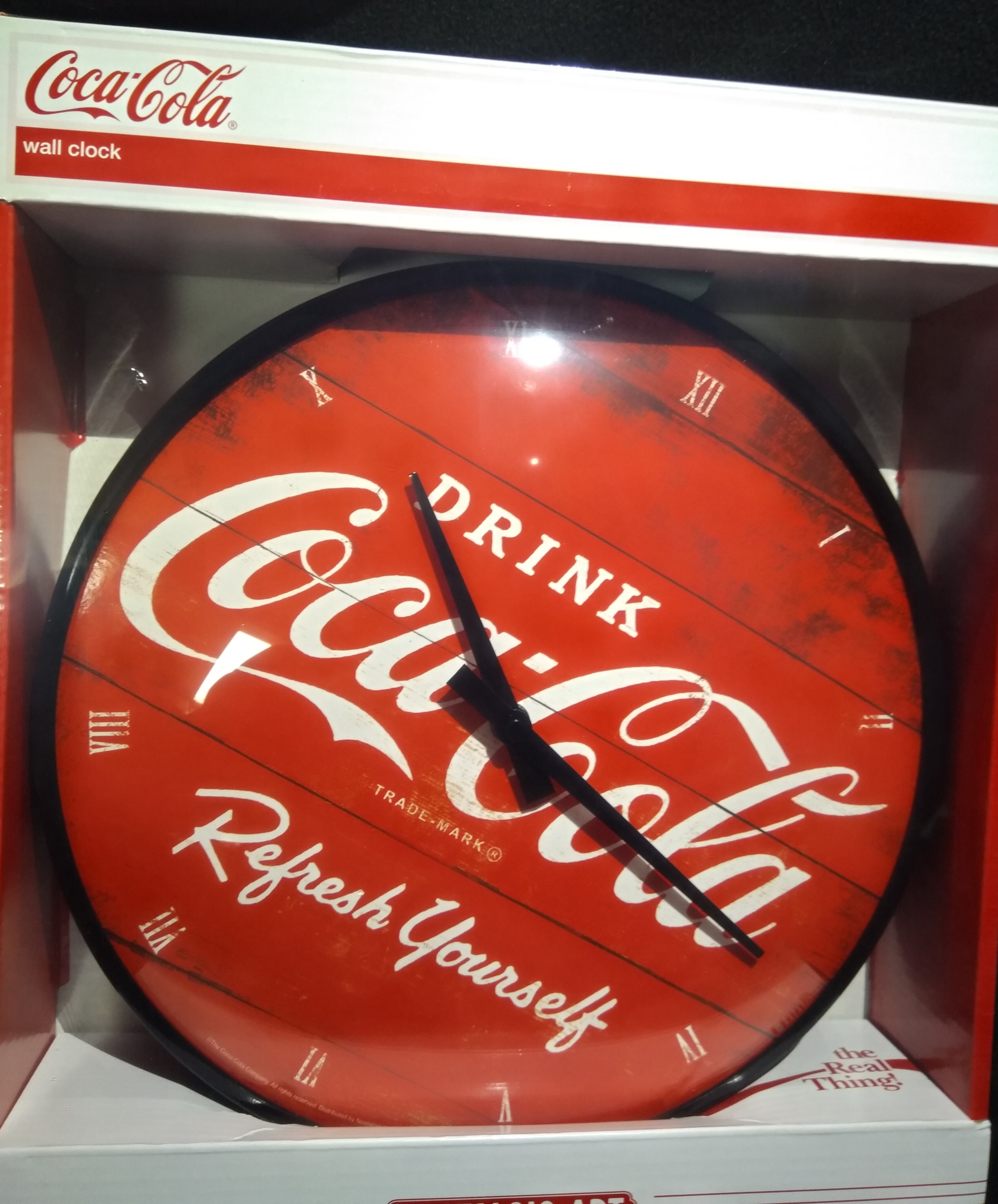 horloge vintage coca cola