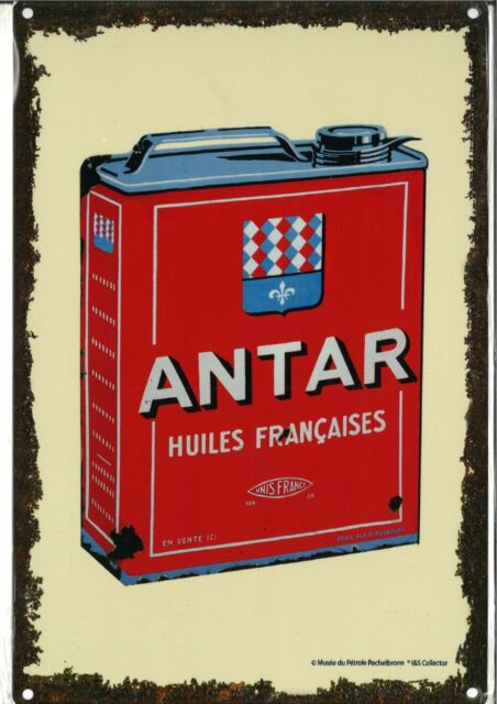 Plaque Métal Huile Antar 30x40 Garageatelierles Plaques Publicitaires Le Grenier Vintage 