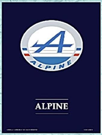 Plaque métal logo Alpine