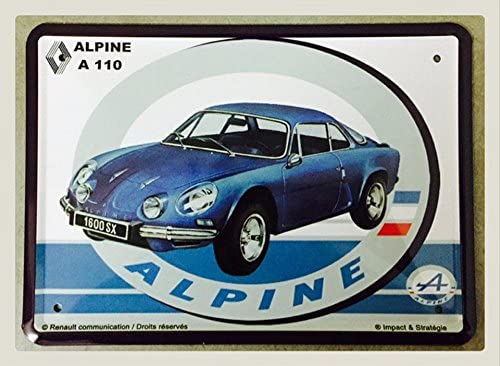 plaque métal alpine A110