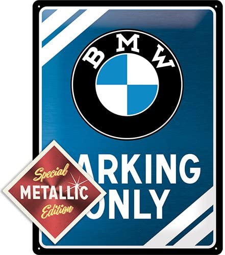 plaque bmw logo metallic edition