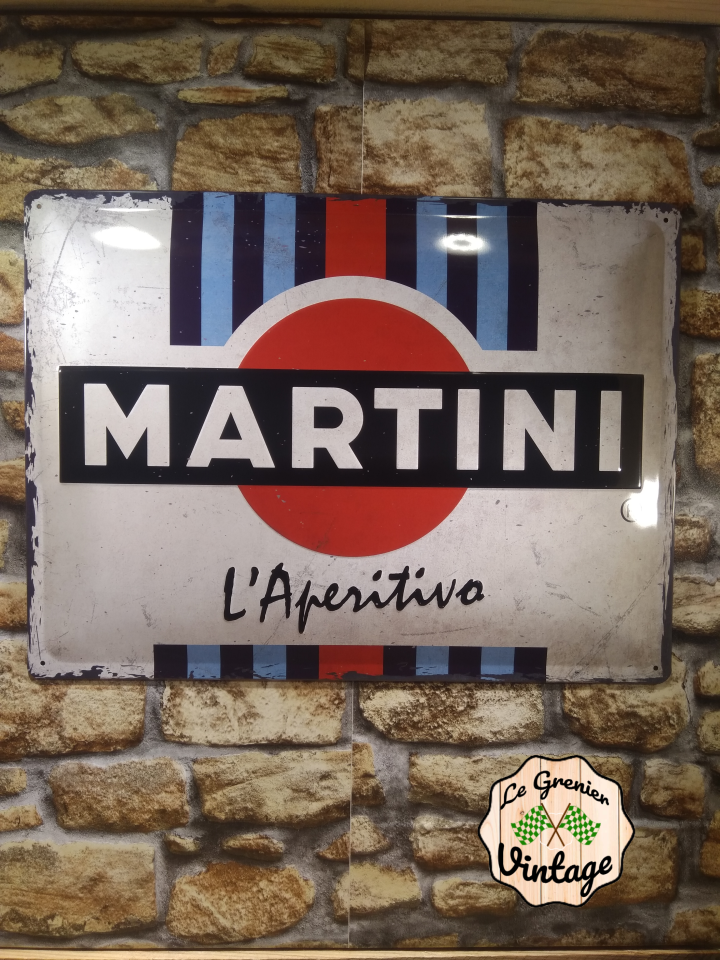 plaque publicitaire martini 30x40
