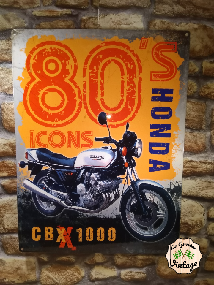 plaque collection moto honda cbr retro 80s