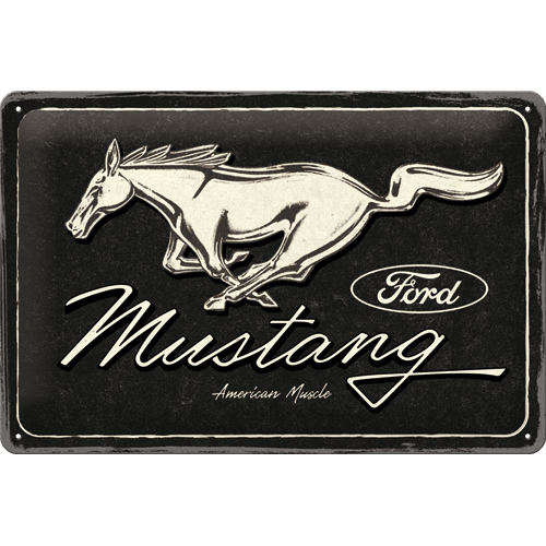 Plaque publicitaire Ford Mustang 30x20