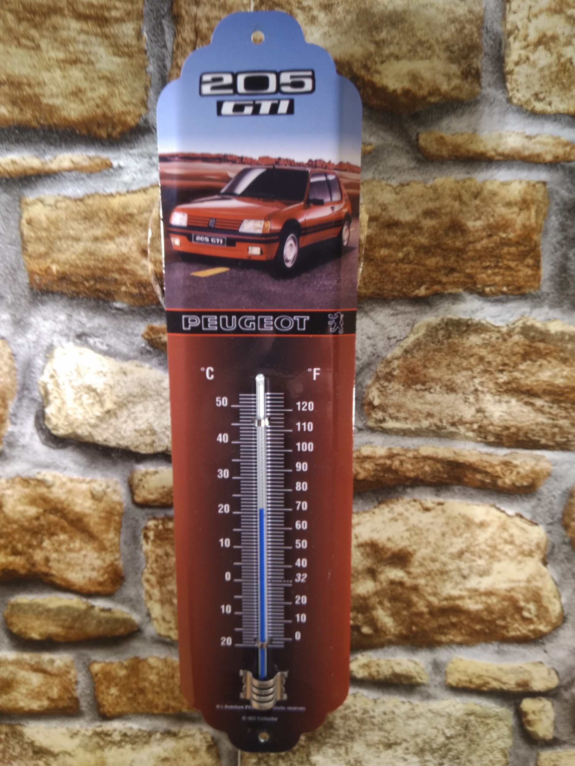Thermomètre métal PEUGEOT GARAGE 