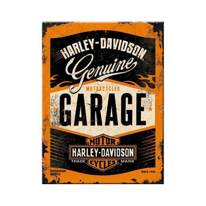 magnet 8 x 6 cm garage harley davidson