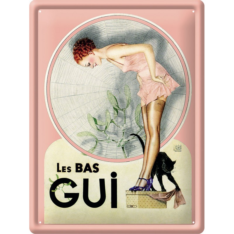 Plaque Métal Bas Gui 30x40 Maisondécoles Plaques Publicitaires Le Grenier Vintage 