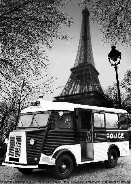 Plaque Citroën Type H police