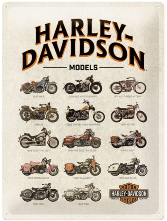 plaque harley motos modeles