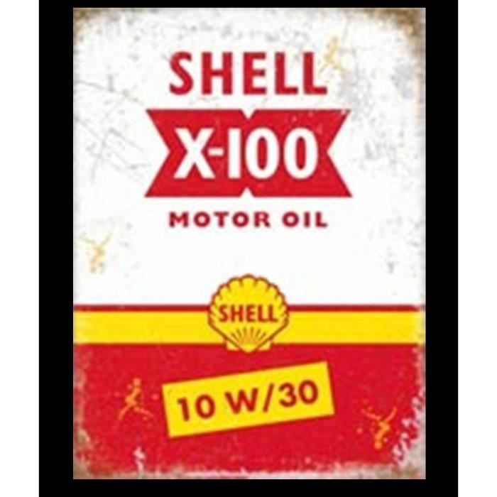 Plaque rétro Shell 20x30