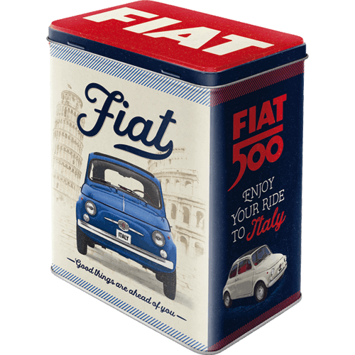 Boite métal Fiat 500 rétro