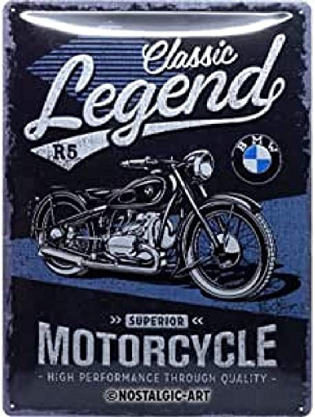 Plaque BMW moto legends 30 x 40