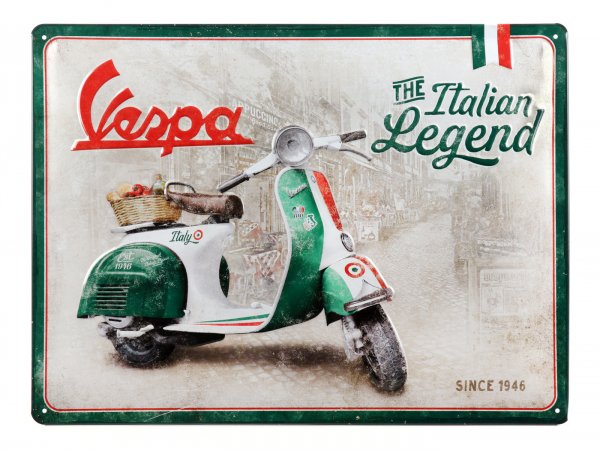 plaque vintage scooter vespa