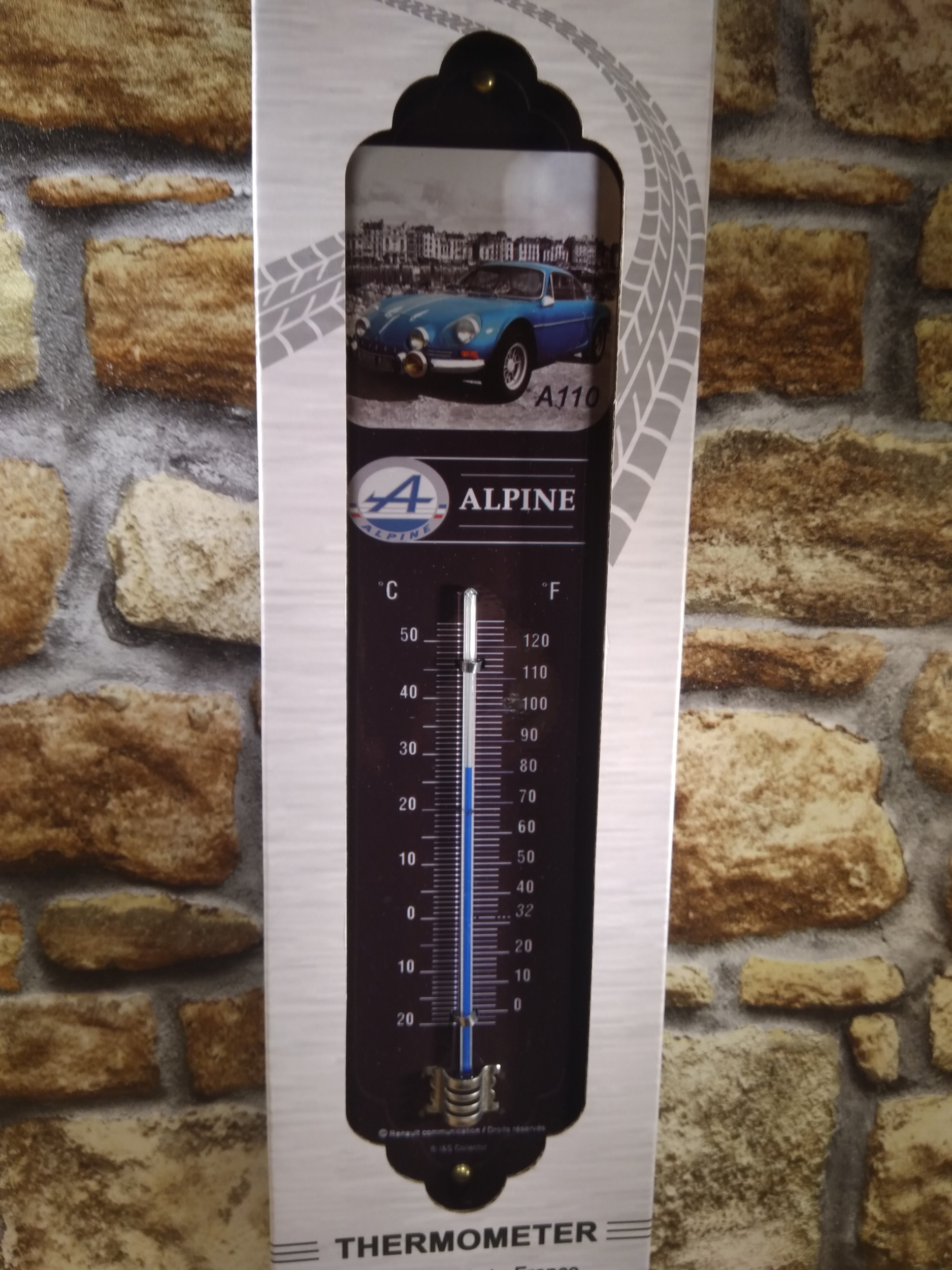 thermomètre métal alpine A110