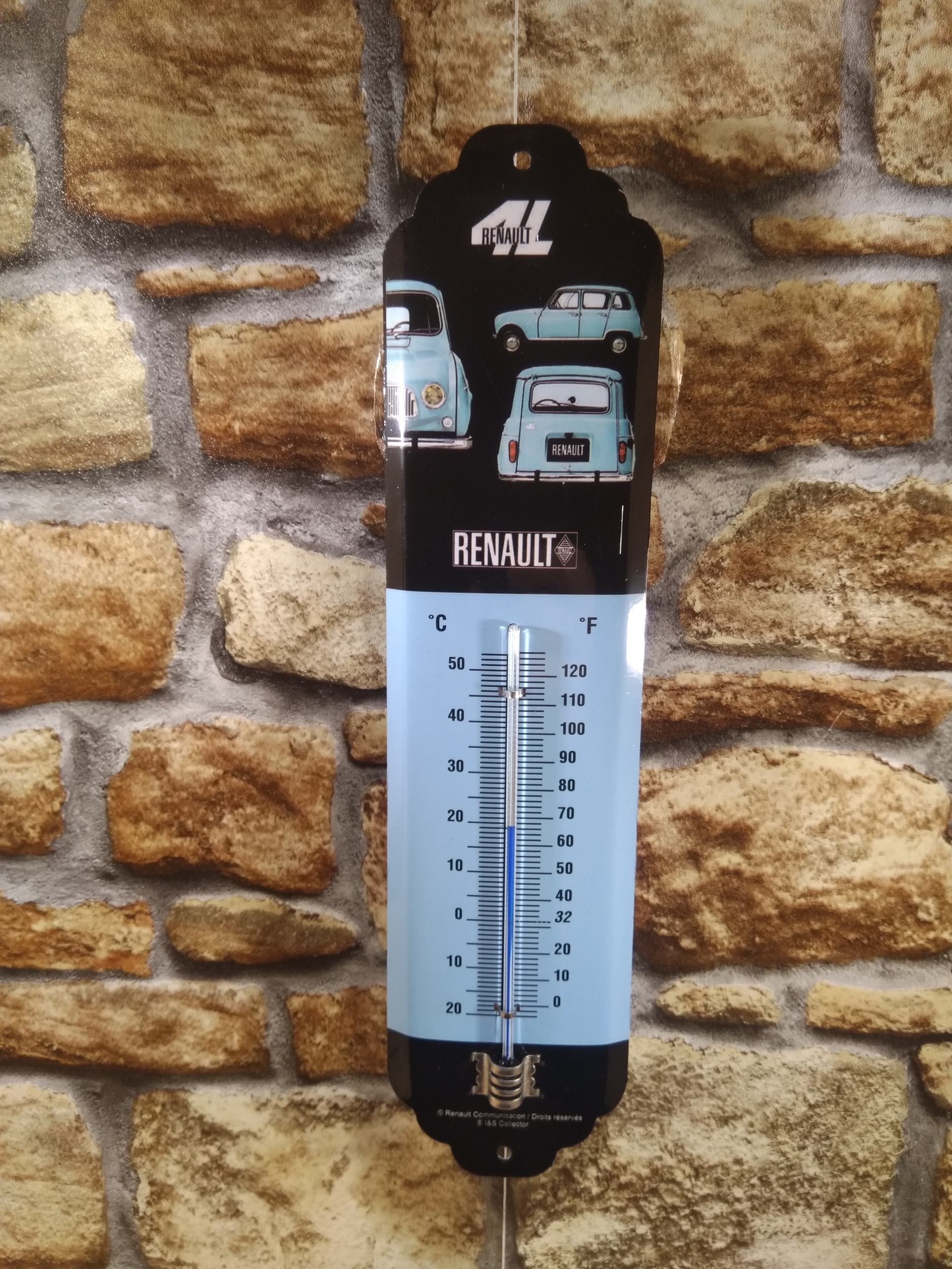 thermomètre émaillé renault R4