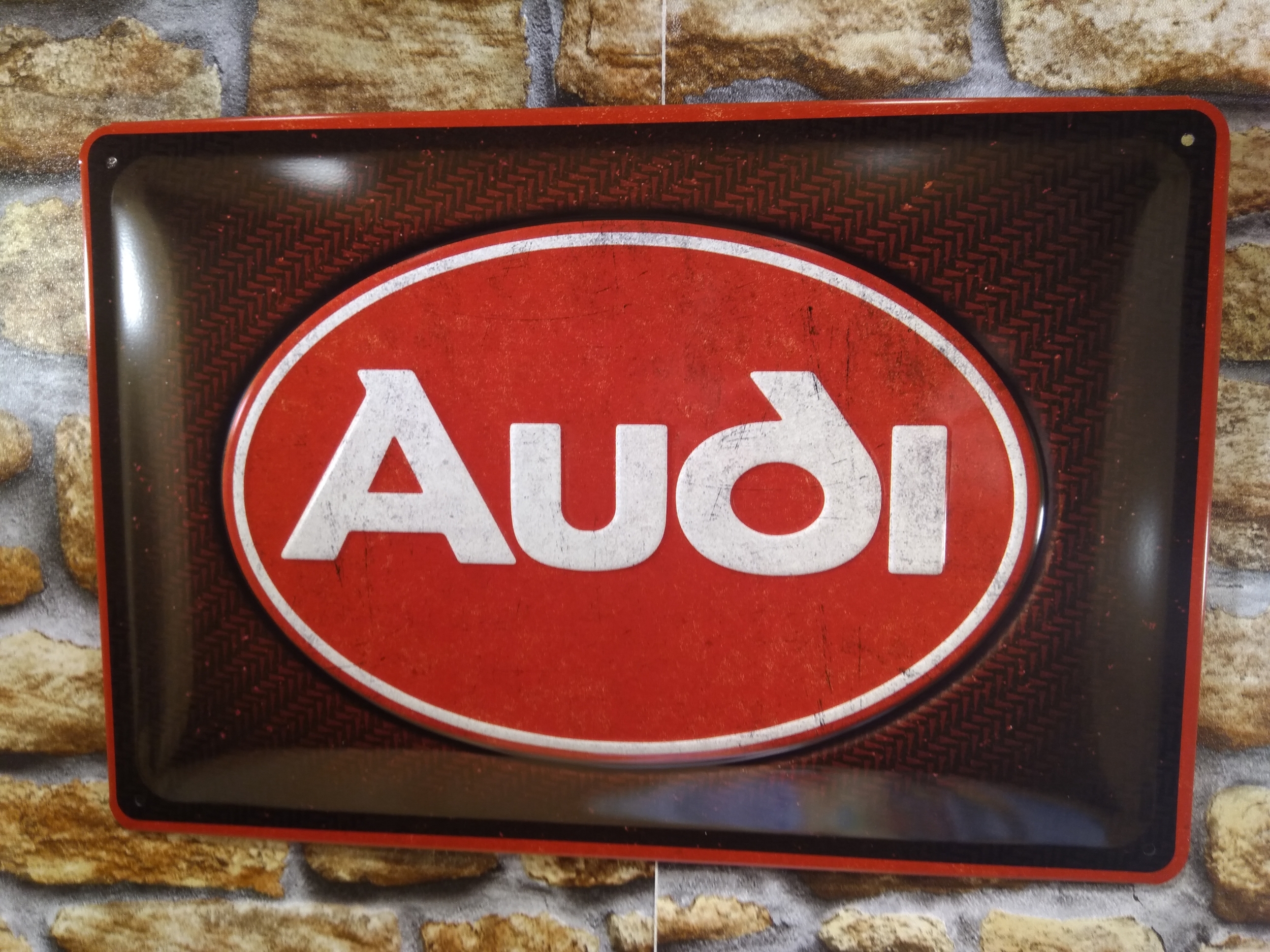 plaque métal Audi