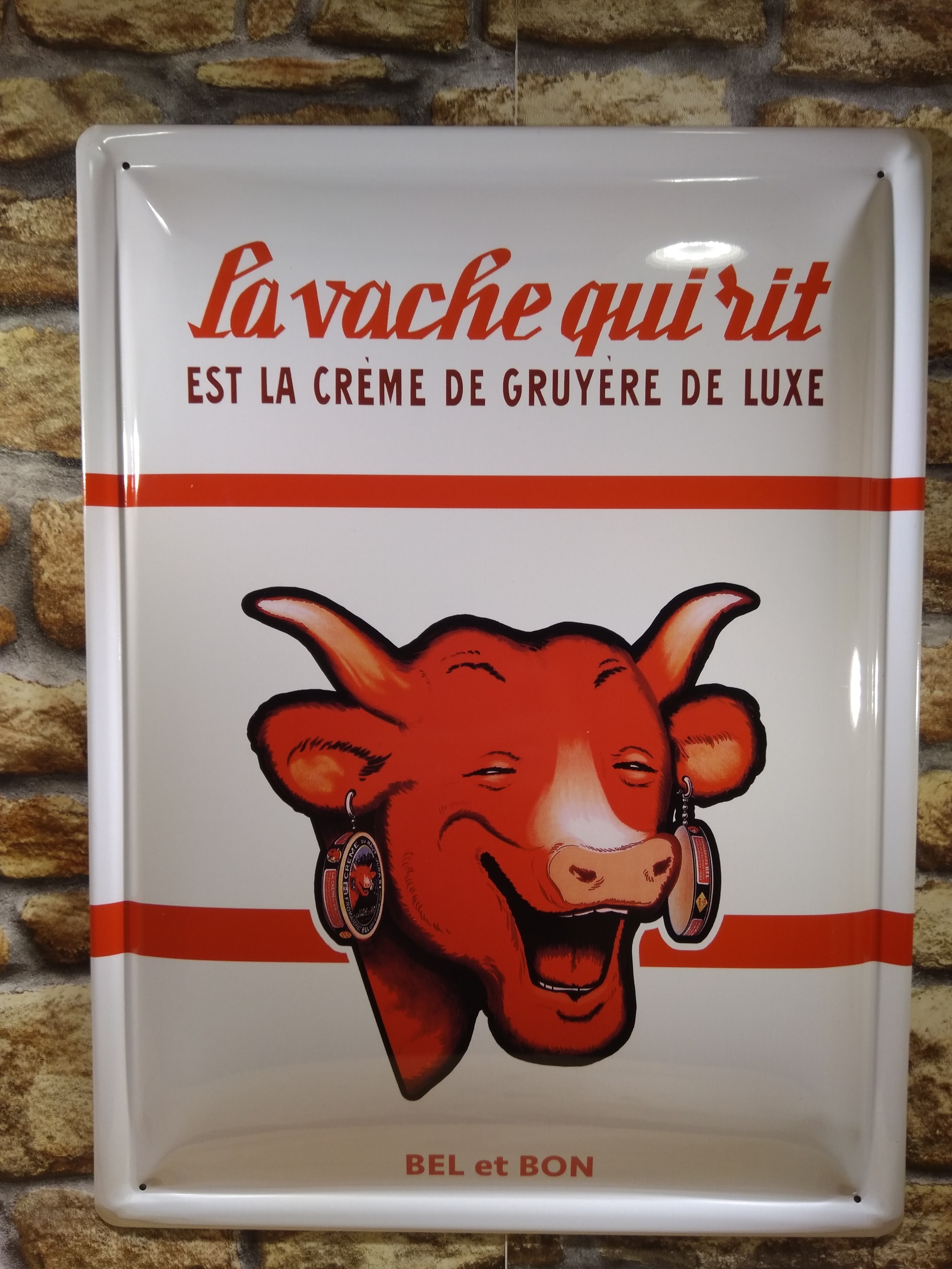 plaque vintage la vache qui rit