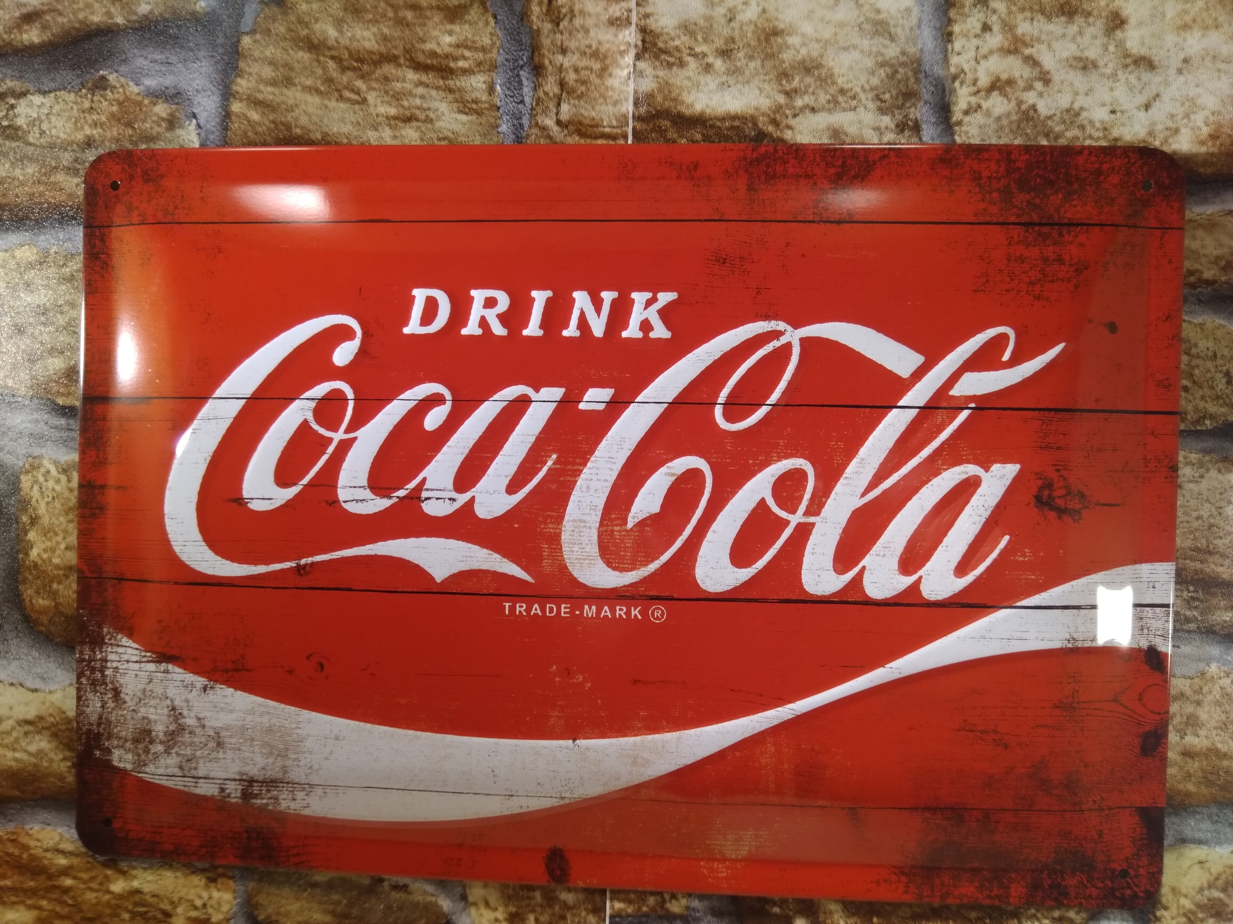 plaque déco vintage coca cola