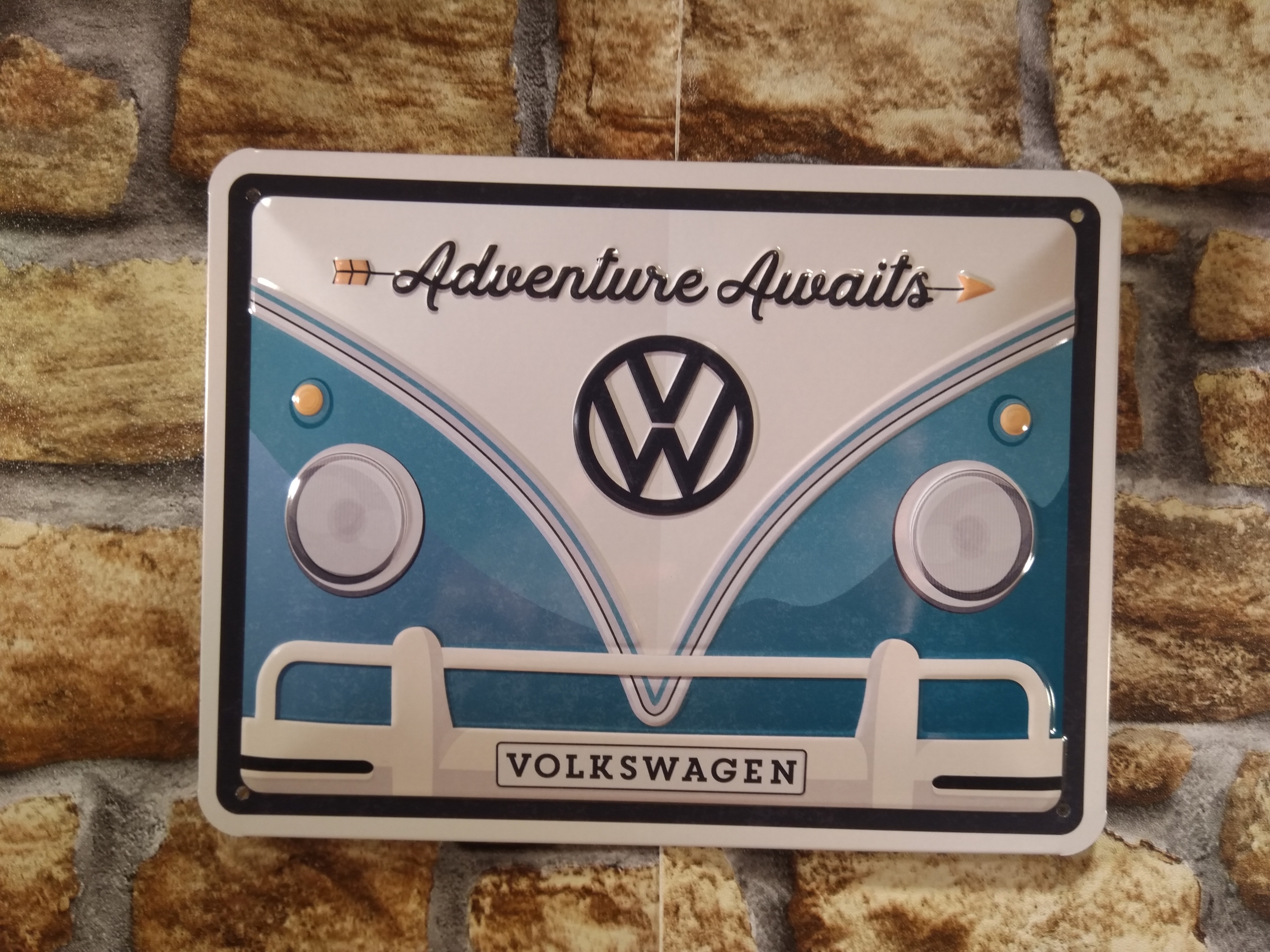 plaque métal volkswagen adventure