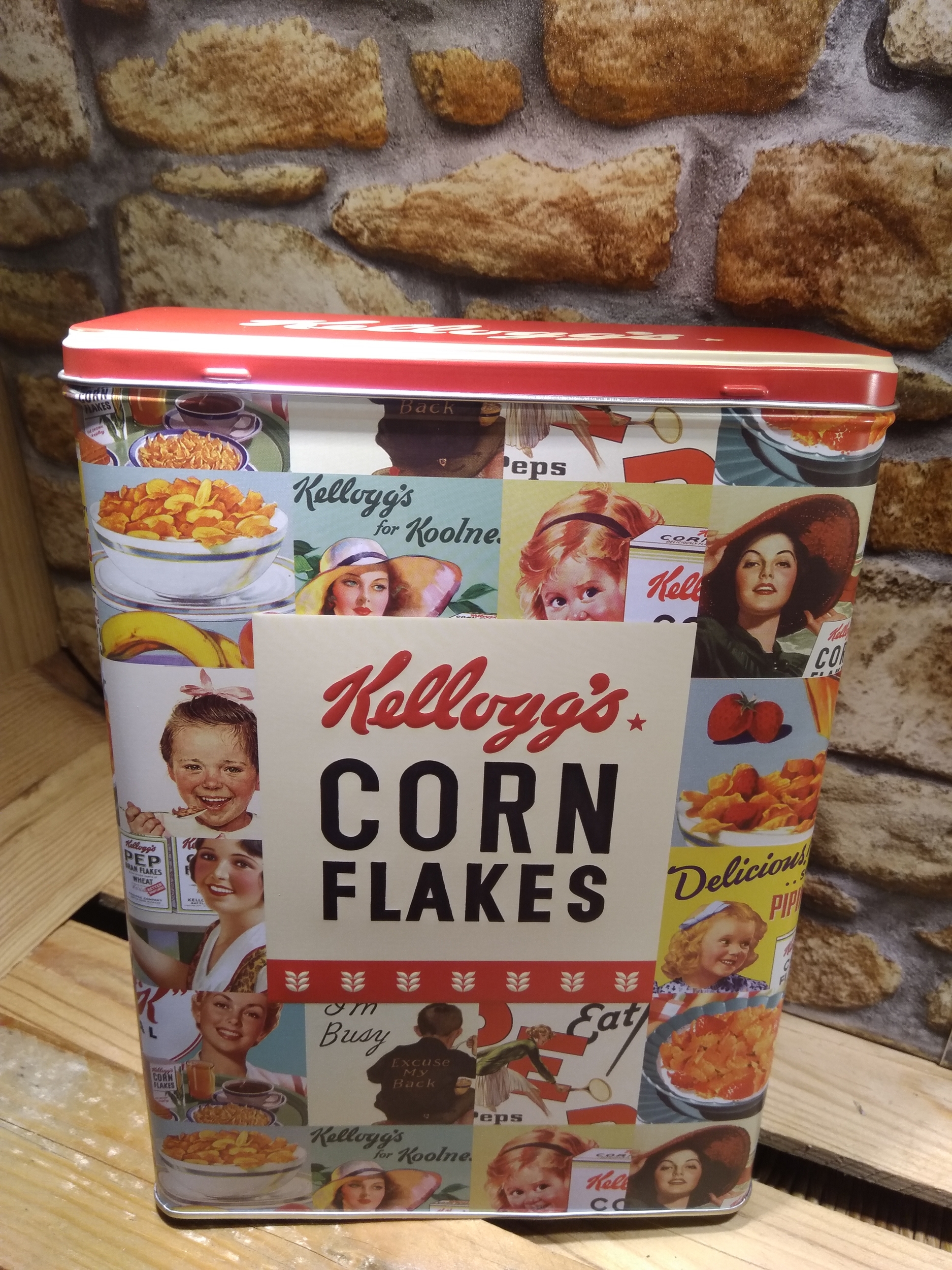 boite métal kelloggs alimentaire