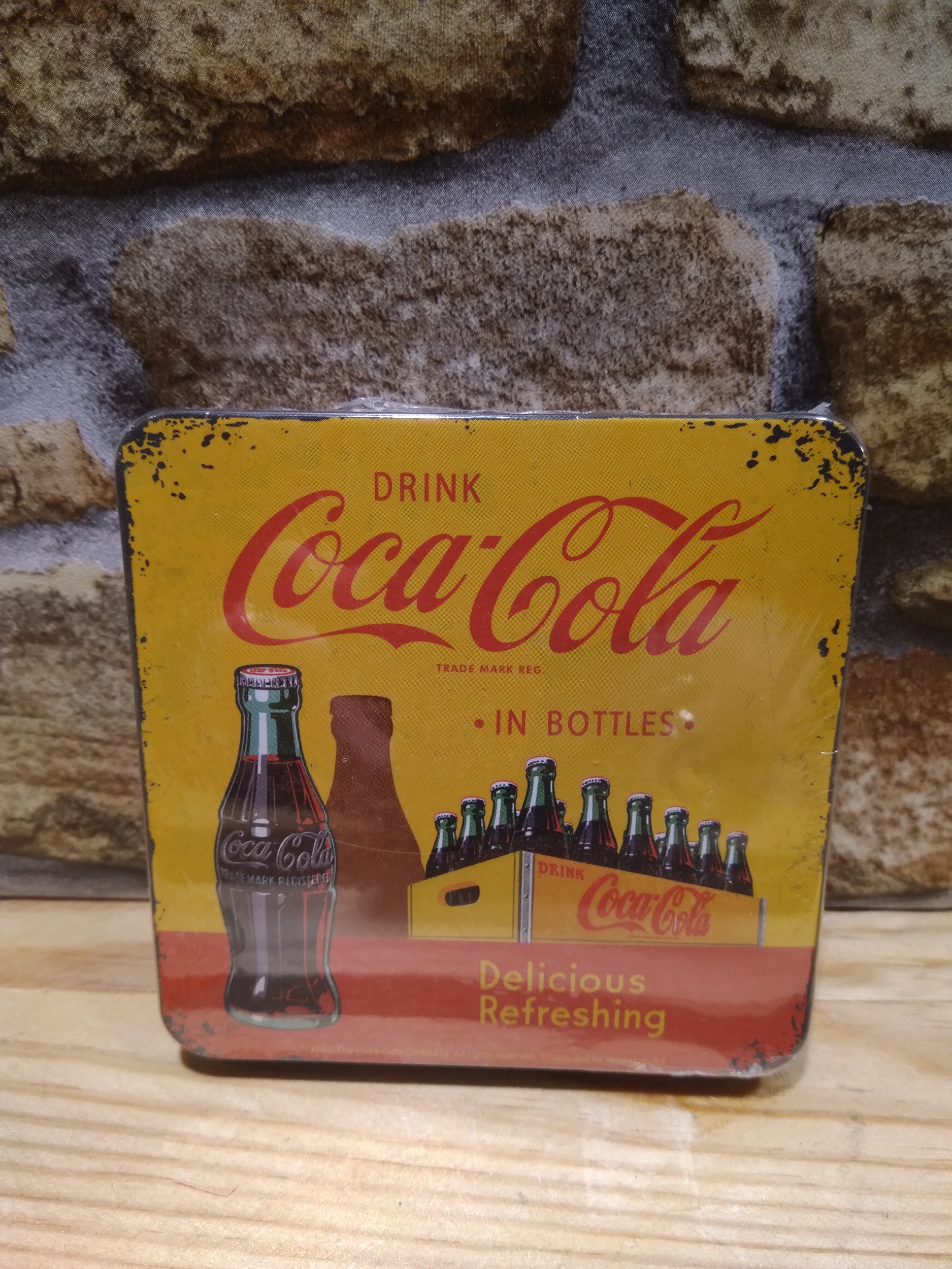 sous bock dessous de verre publicitaire coca cola