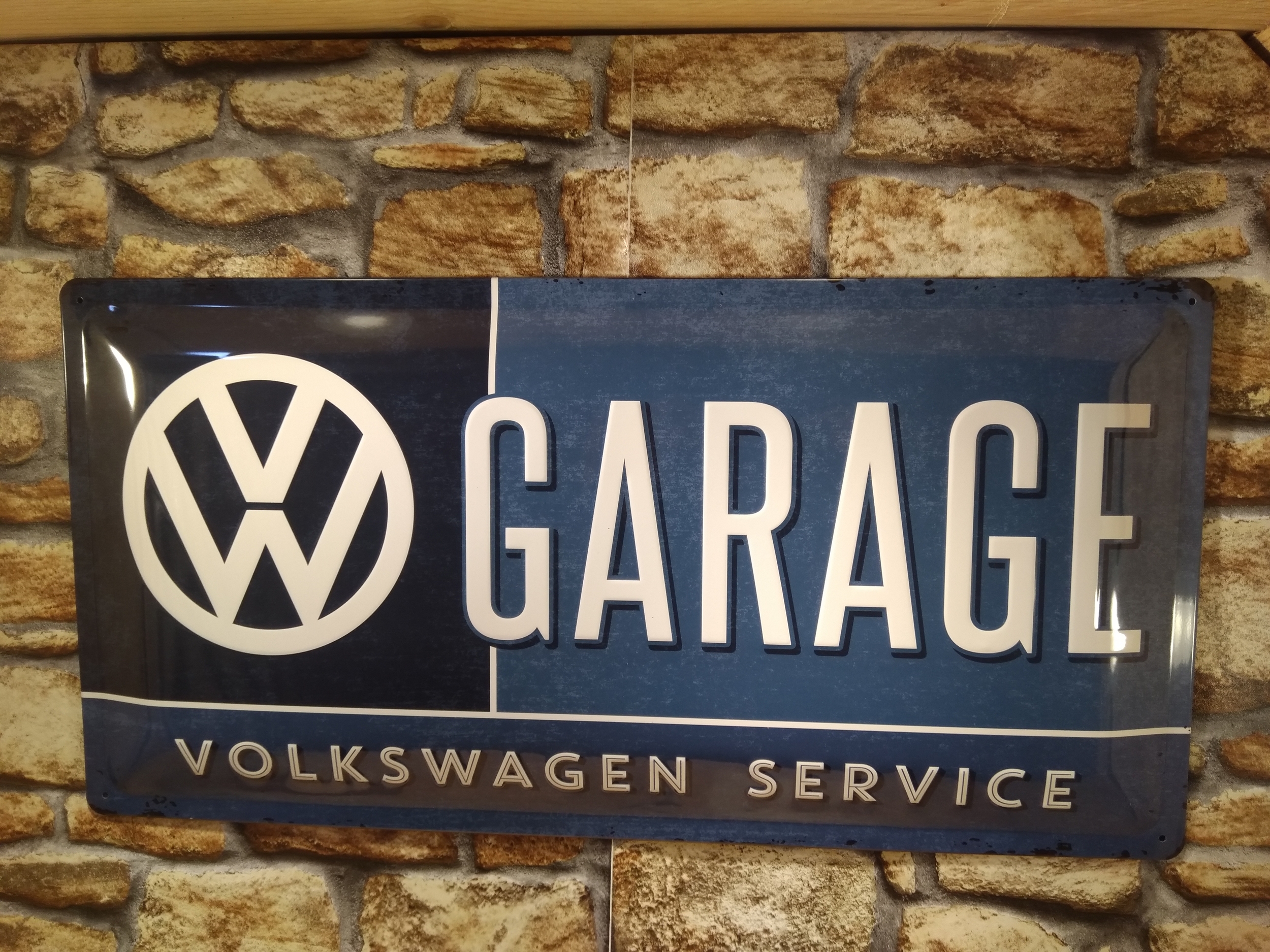 plaque métal garage déco volkswagen