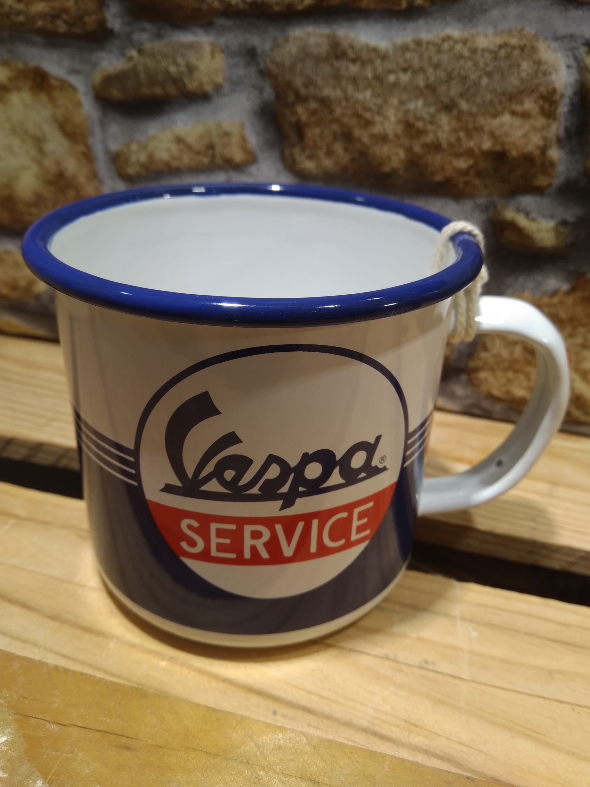 mug tasse émaillé vespa service