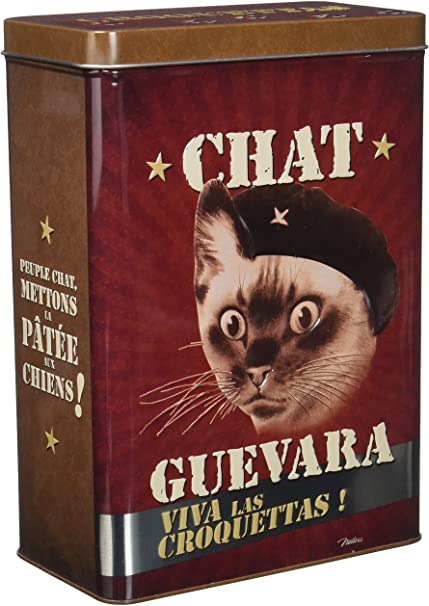 boite croquettes chat guevara retro vintage humoristique