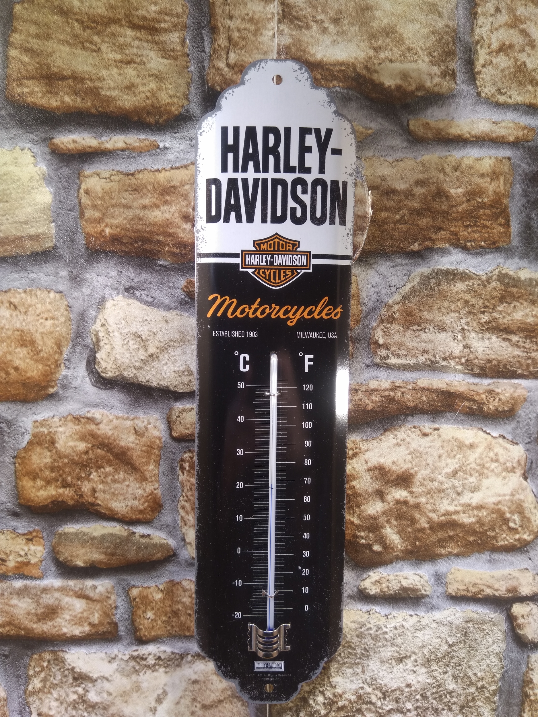 thermomètre publicitaire harley davidson