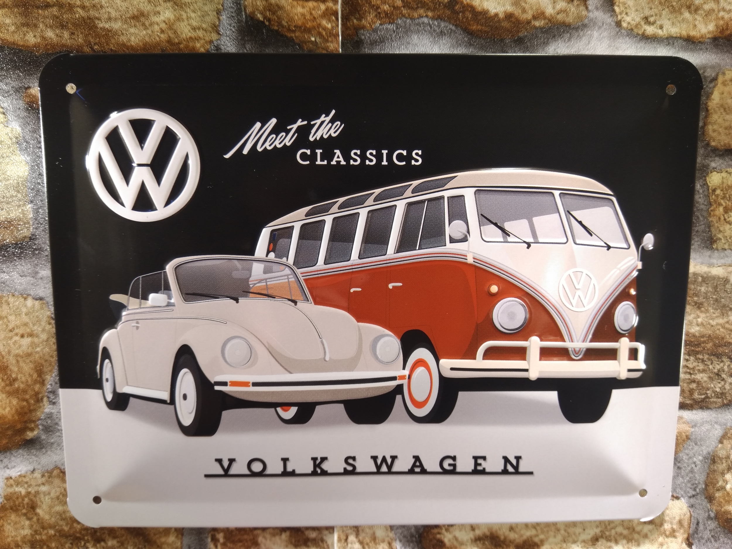 plaque déco combi volkswagen