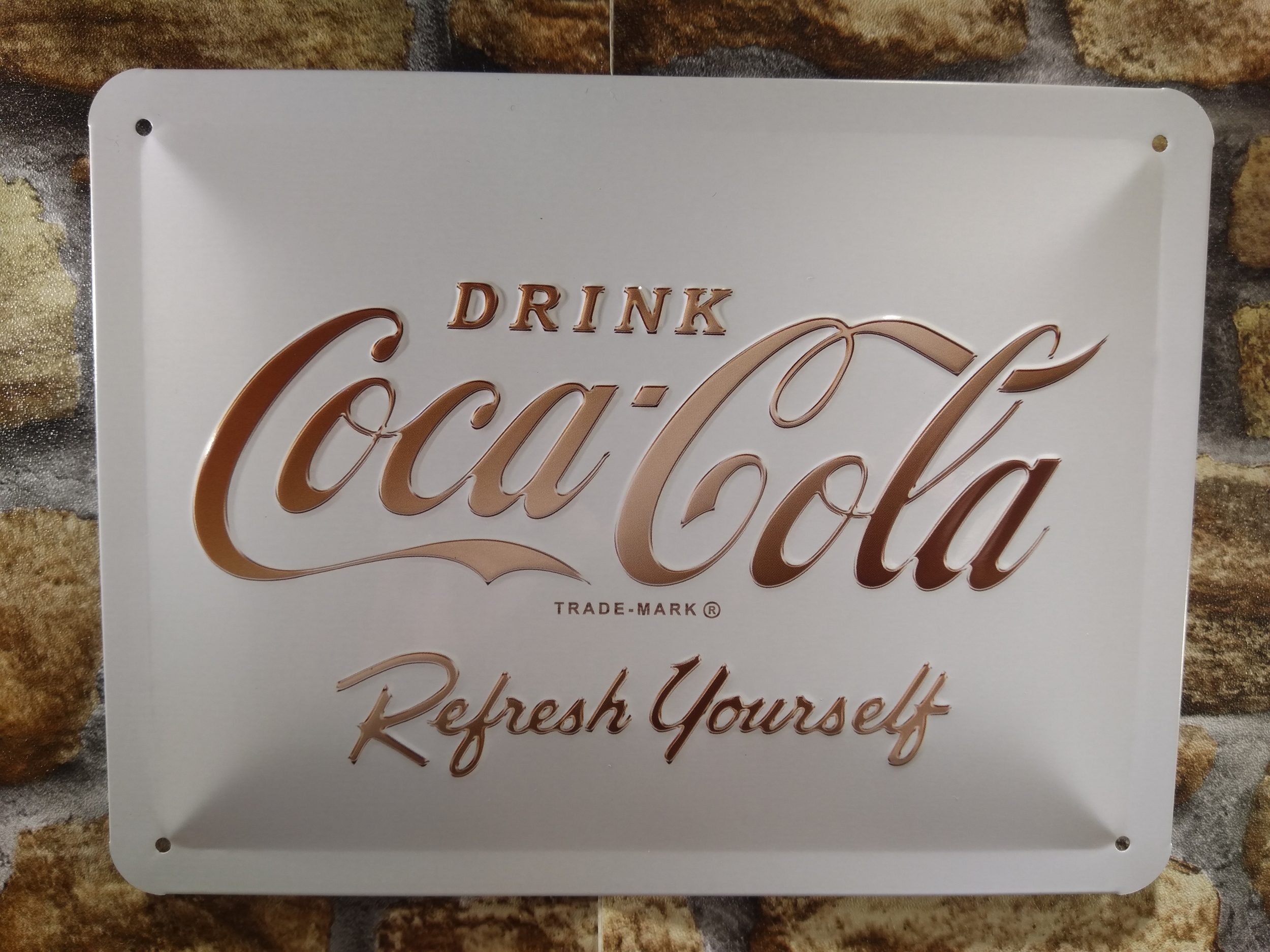 plaque déco publicitaire coca-cola
