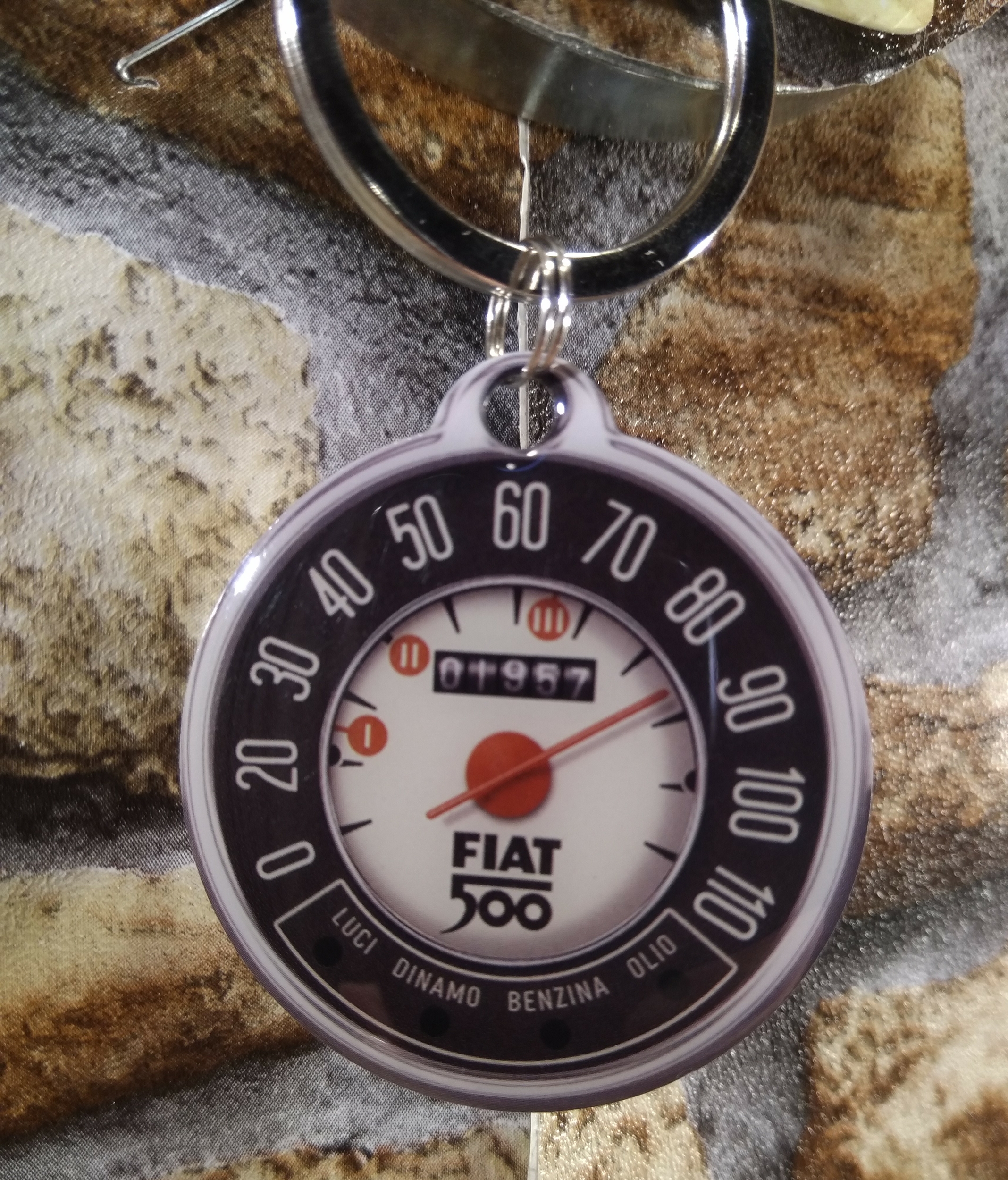 Fiat Neuf 500 EKW Porte-clés Gravure Porte-clés 