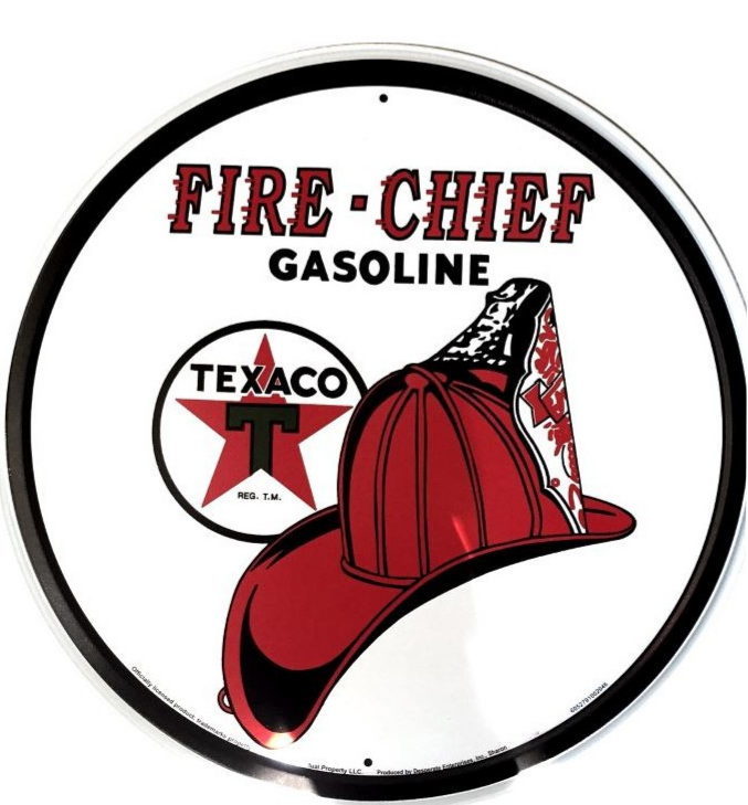 Plaque Texaco fire chief