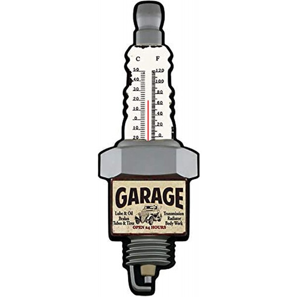 Thermomètre vintage garage bougie - Garage/Atelier/Les