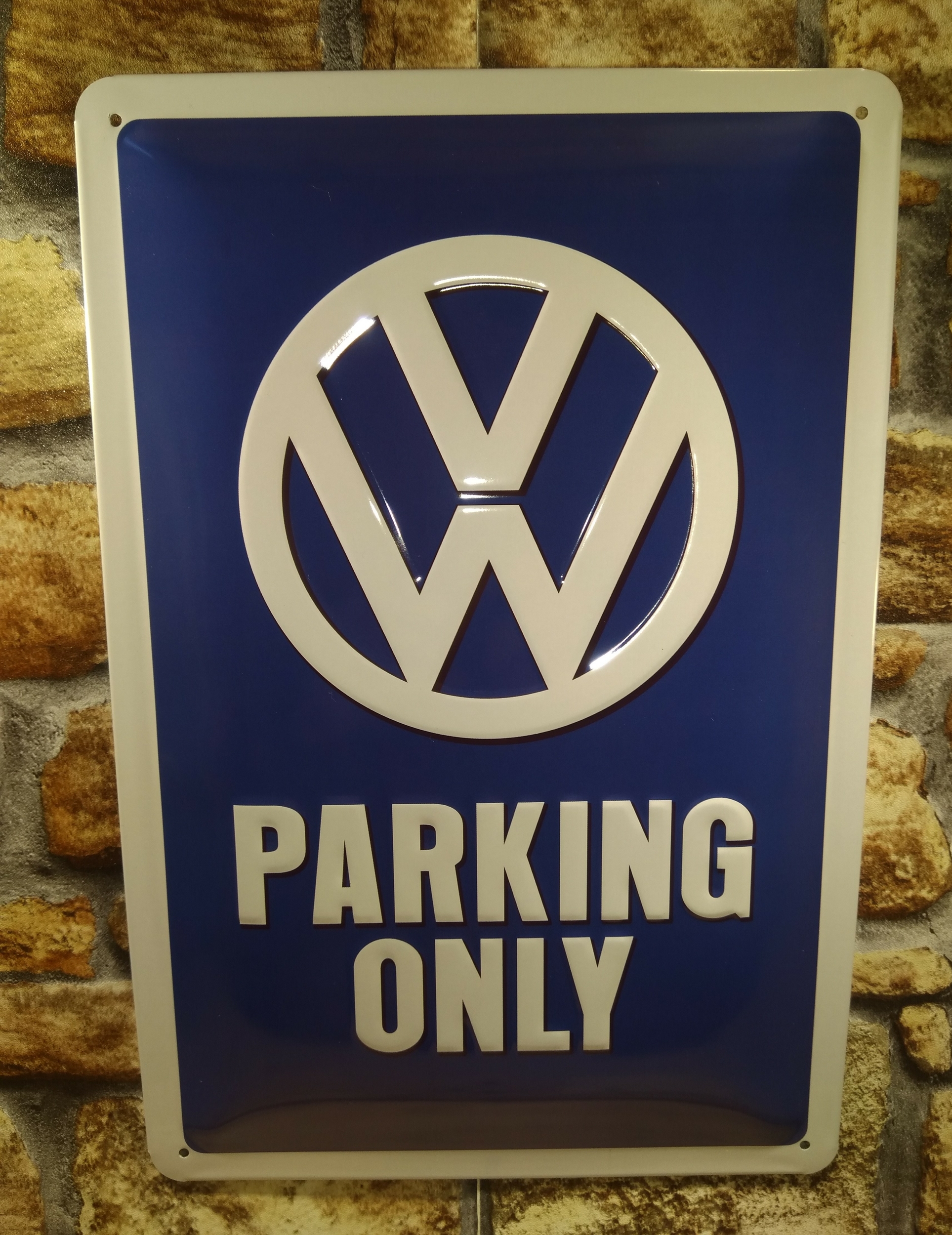 plaque déco publicitaire volkswagen parking only