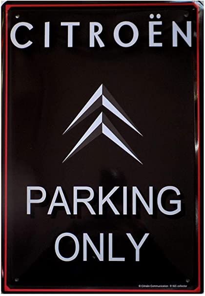 Plaque Citroen Parking 20x30