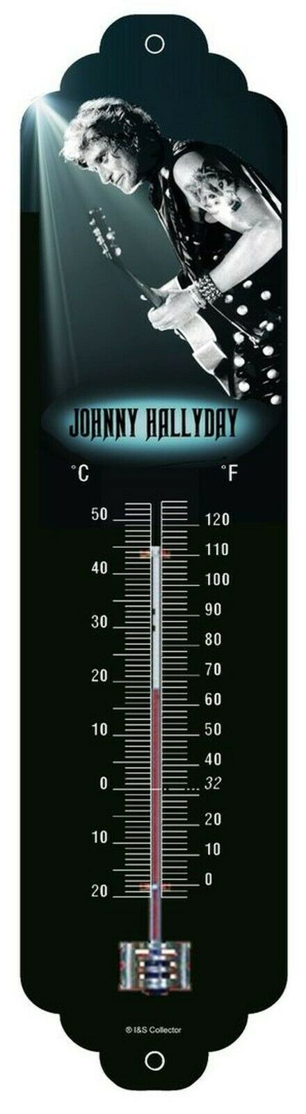 thermomètre johnny hallyday métal officiel