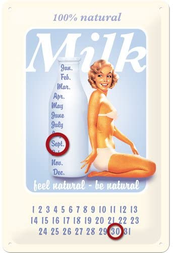 Calendrier perpetuel Vintage Milk
