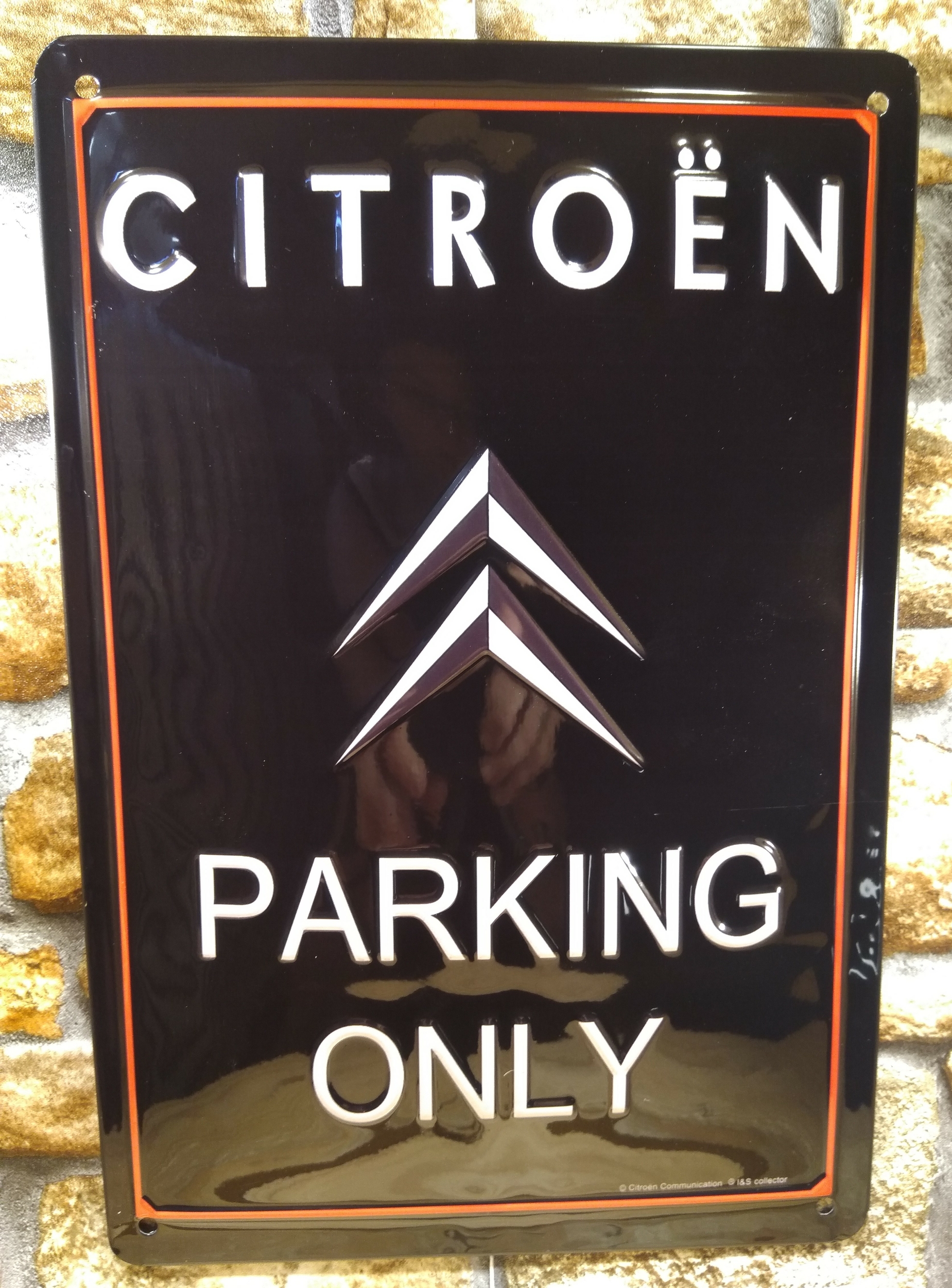 plaque déco publicitaire citroën parking only