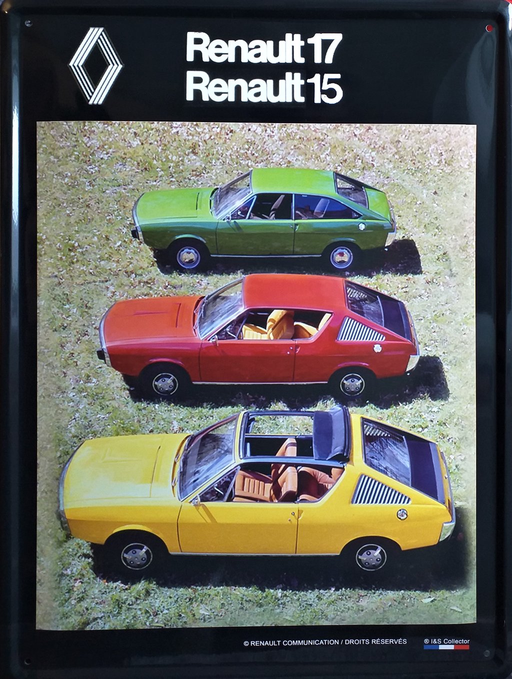 Plaque Renault R15 et R17