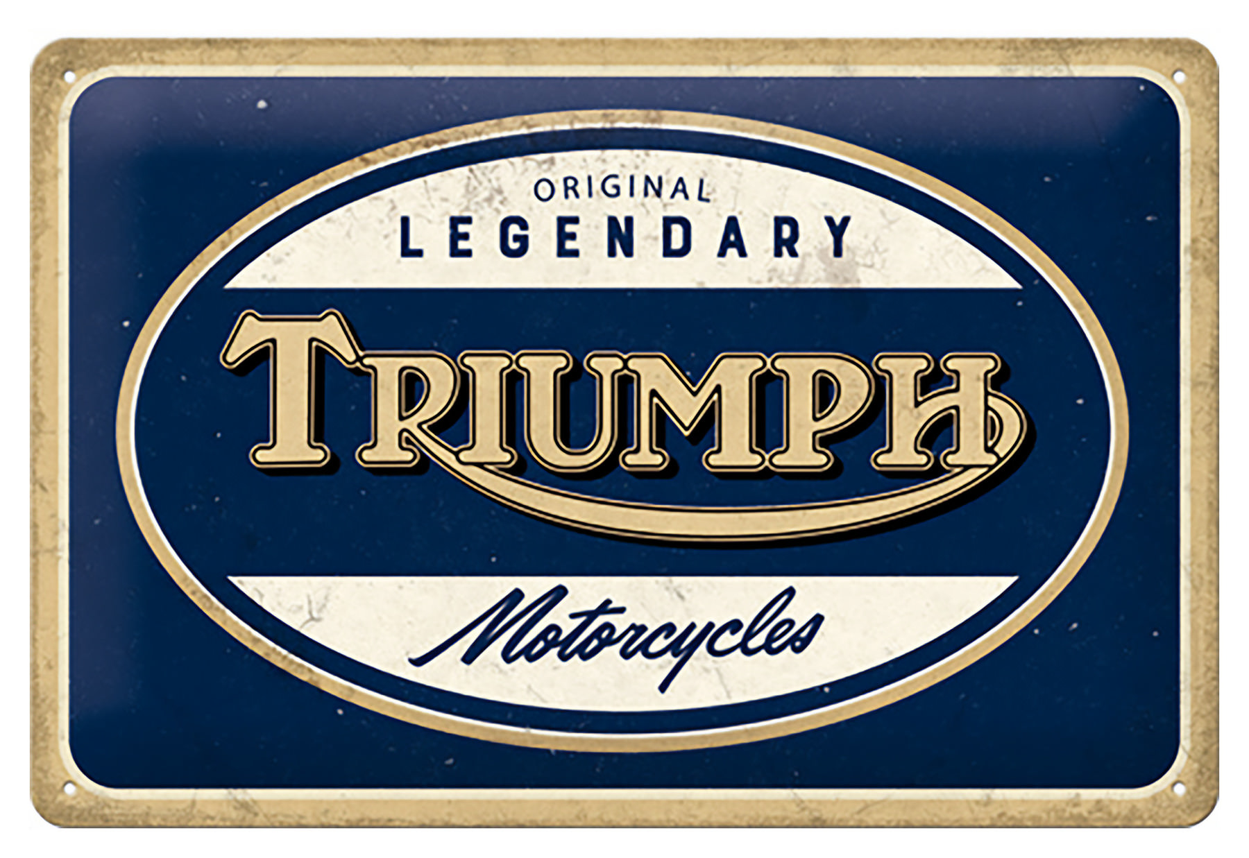 plaque métal triumph motorcycle