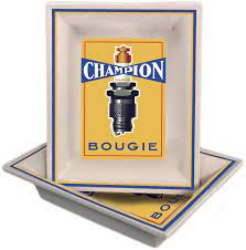 Bougies CHAMPION Thermomètre publicitaire en tôle laqué …