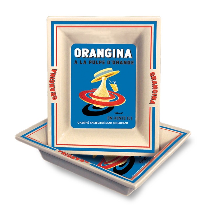 vide poche émaillé orangina