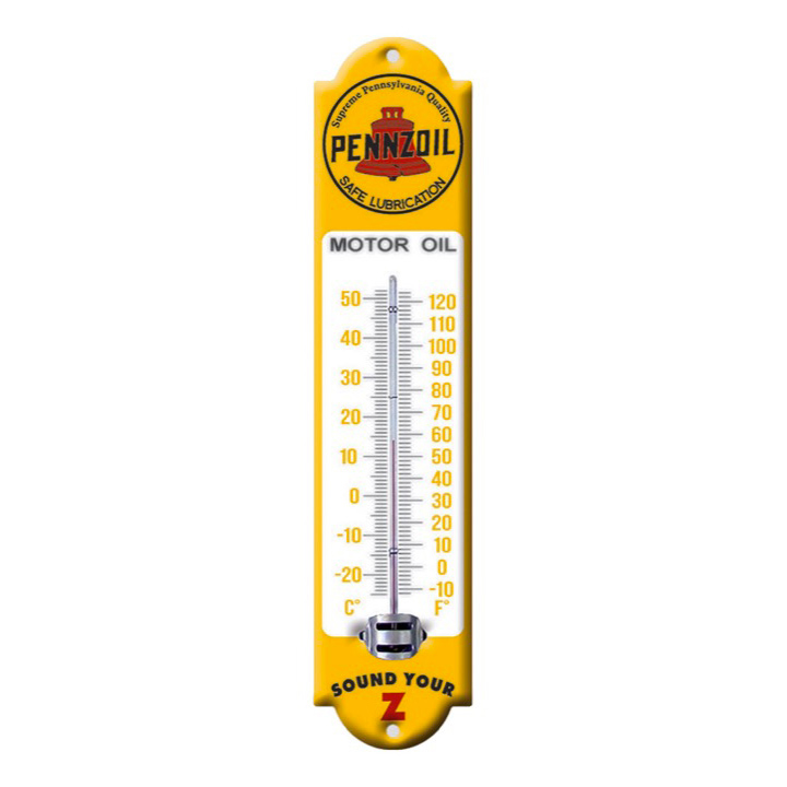 Thermomètre émaillé Pennzoil