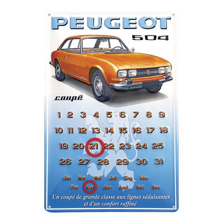 calendrier peugeot 504