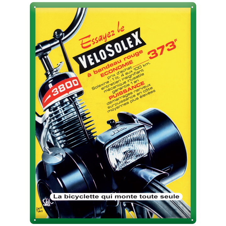 Plaque publicitaire Vélosolex 3800