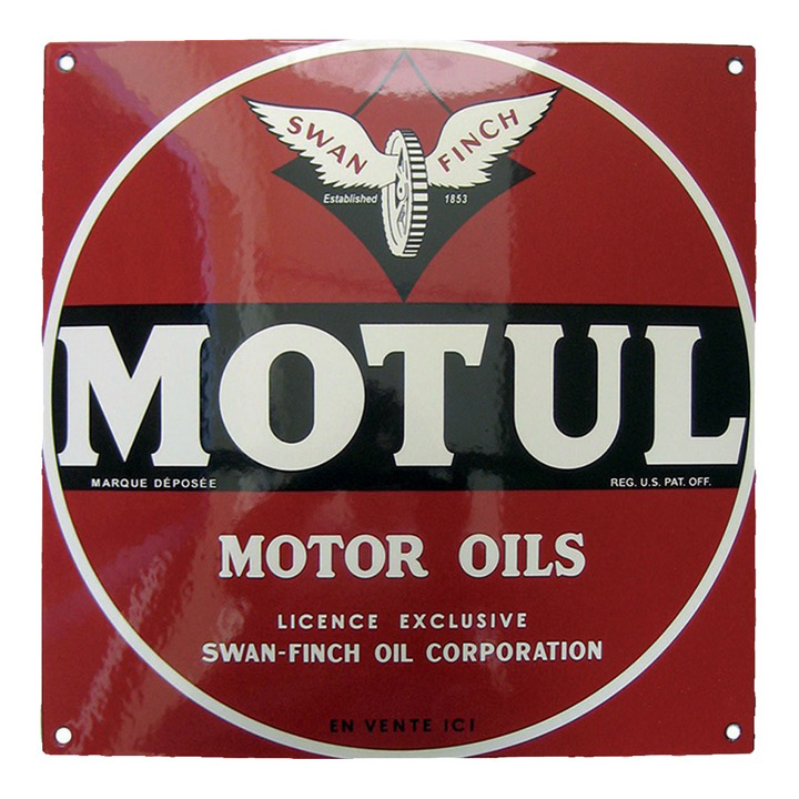 plaque émaillée Motul