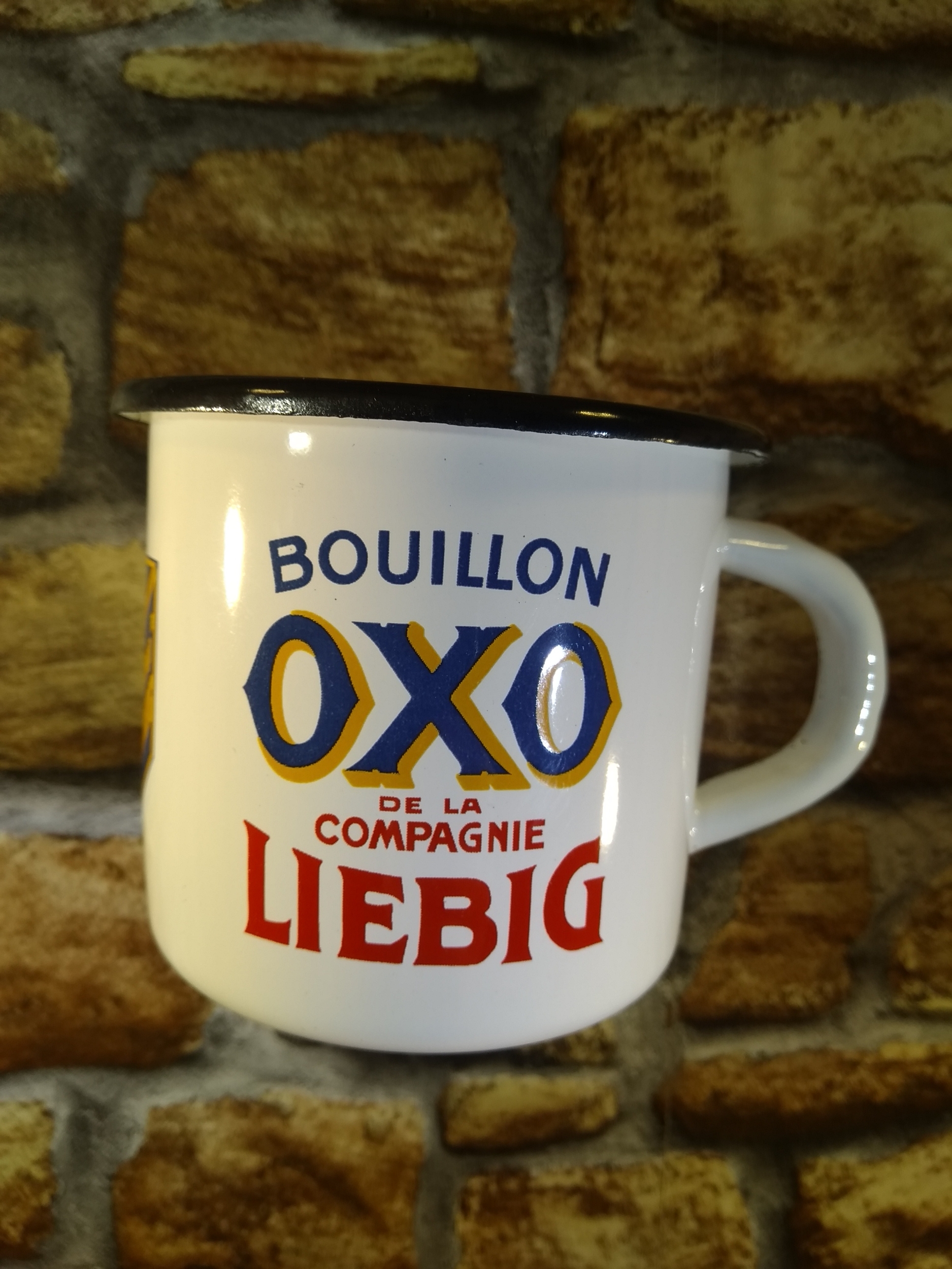 mug émaillé oxo liebig